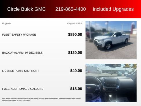 Used 2022 Chevrolet Colorado LT w/ Fleet Safety Package RWD image 3
