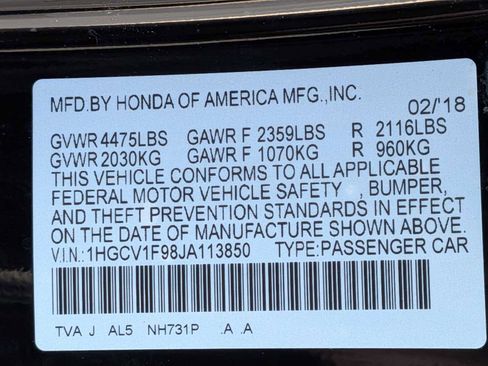Used 2018 Honda Accord Touring image 29