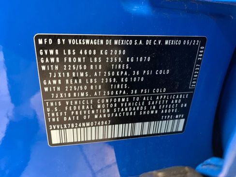 Used 2022 Volkswagen Taos SE image 61