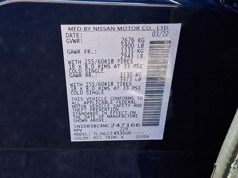 Used 2022 Nissan Pathfinder SV AWD/4WD image 26
