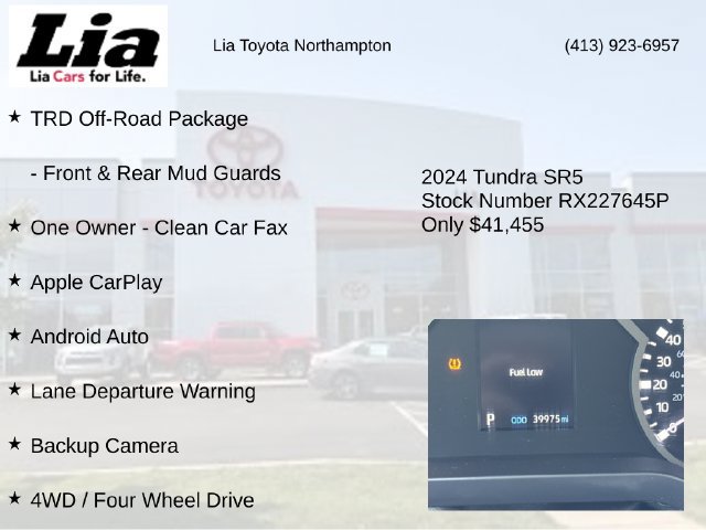 Used 2024 Toyota Tundra SR5 w/ TRD Off-Road Package AWD/4WD image 7