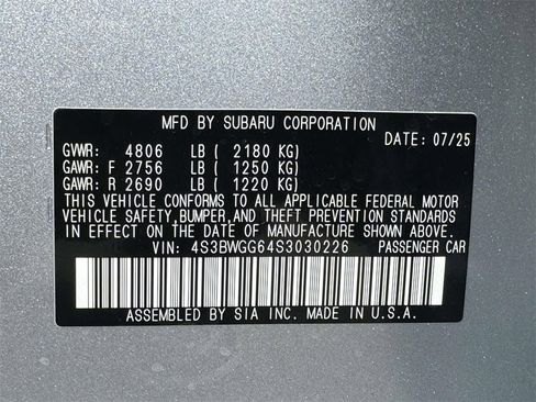 New 2025 Subaru Legacy Sport image 17