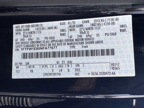 Used 2022 Ford F150 XLT w/ Equipment Group 302A High image 46