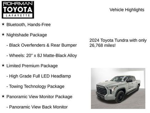 Used 2024 Toyota Tundra Limited AWD/4WD image 8