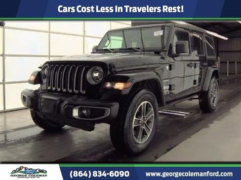 Used 2023 Jeep Wrangler Sahara w/ Cold Weather Group AWD/4WD image 1