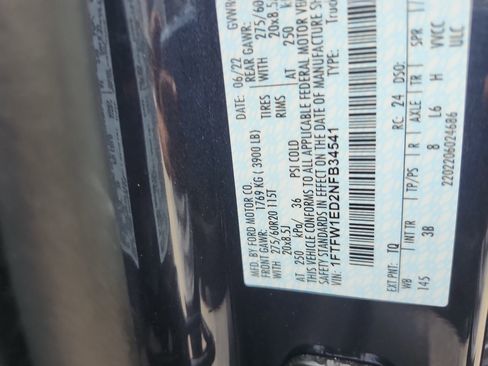 Used 2022 Ford F150 Platinum w/ Equipment Group 701A High image 24