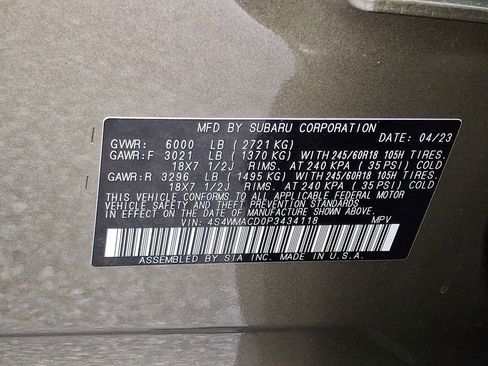 Certified 2023 Subaru Ascent Premium w/ Convenience Package AWD/4WD image 27