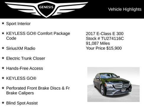 Used 2017 Mercedes-Benz E 300 4MATIC image 16