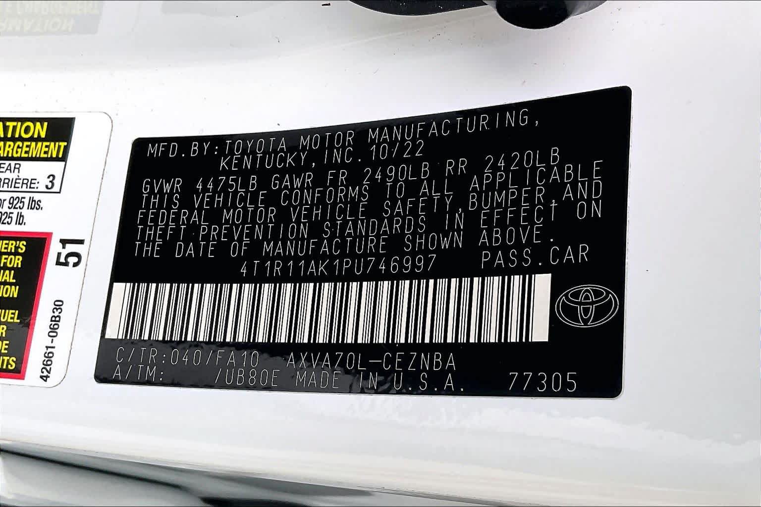 Used 2023 Toyota Camry LE w/ Convenience Package FWD image 33