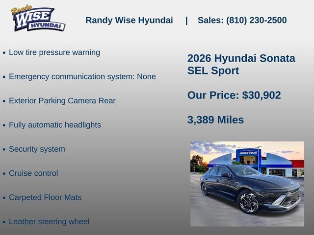 New 2026 Hyundai Sonata SEL AWD/4WD image 10