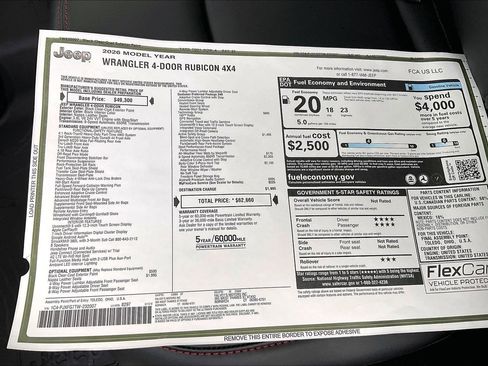 New 2026 Jeep Wrangler Unlimited Rubicon image 14