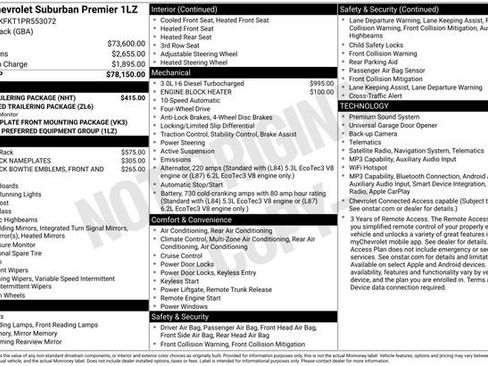 Certified 2023 Chevrolet Suburban Premier w/ Max Trailering Package AWD/4WD image 33