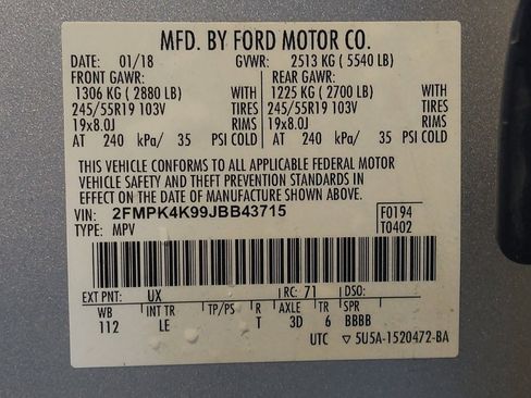 Used 2018 Ford Edge Titanium w/ Technology Package AWD/4WD image 33