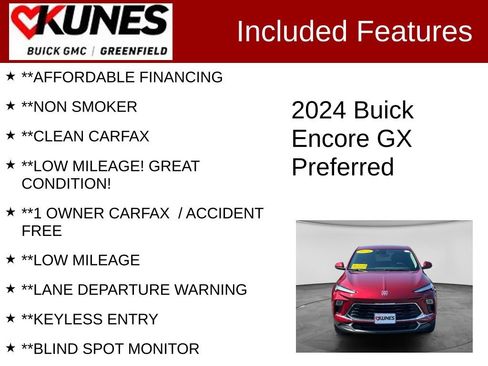 Used 2024 Buick Encore GX Preferred w/ Comfort Package AWD/4WD image 3