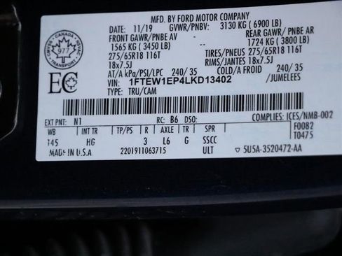 Used 2020 Ford F150 Lariat w/ Equipment Group 502A Luxury image 31