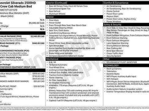 New 2026 Chevrolet Silverado 2500 Custom w/ Custom Value Package AWD/4WD image 2