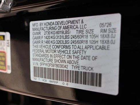 New 2026 Honda Ridgeline RTL image 25