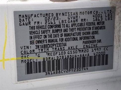 Used 2023 Nissan Sentra SV w/ Trunk Package image 25