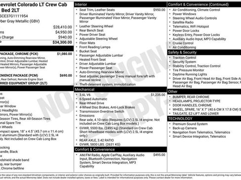 Used 2016 Chevrolet Colorado LT w/ Luxury Package, Chrome image 29