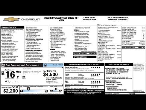 Used 2022 Chevrolet Silverado 1500 RST w/ Z71 Off-Road Package AWD/4WD image 3