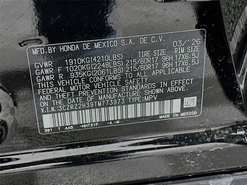 New 2026 Honda HR-V LX image 21