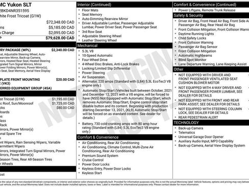 Used 2022 GMC Yukon SLT w/ SLT Luxury Package AWD/4WD image 14