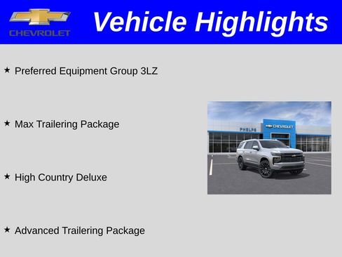 New 2026 Chevrolet Tahoe High Country AWD/4WD image 2