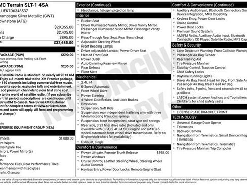 Used 2013 GMC Terrain SLT w/ Safety Package FWD image 3