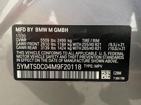 Used 2021 BMW X3 M w/ Competition Package AWD/4WD image 34