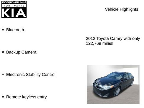 Used 2012 Toyota Camry LE image 7
