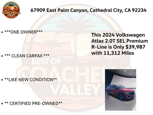 Certified 2024 Volkswagen Atlas SEL Premium R-Line AWD/4WD image 5