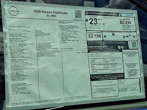 New 2026 Nissan Pathfinder SL w/ SL Premium Package AWD/4WD image 22