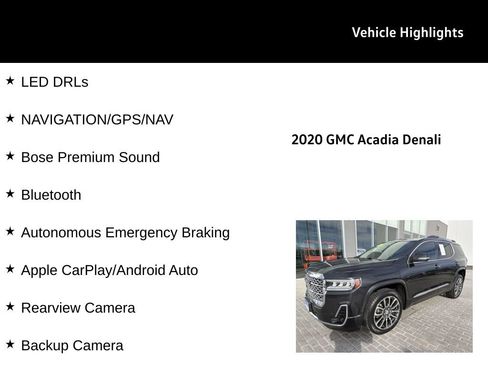 Used 2020 GMC Acadia Denali image 27