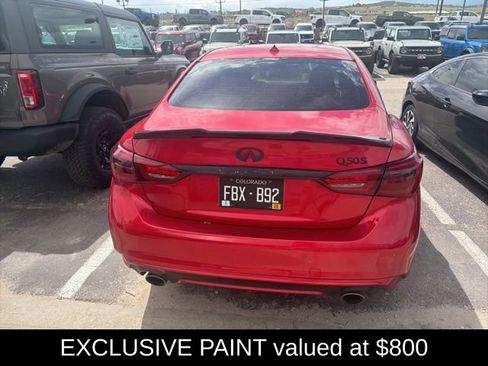 Used 2019 INFINITI Q50 Red Sport 400 w/ Sensory Package AWD/4WD image 4