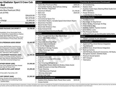 Used 2023 Jeep Gladiator Sport AWD/4WD image 32