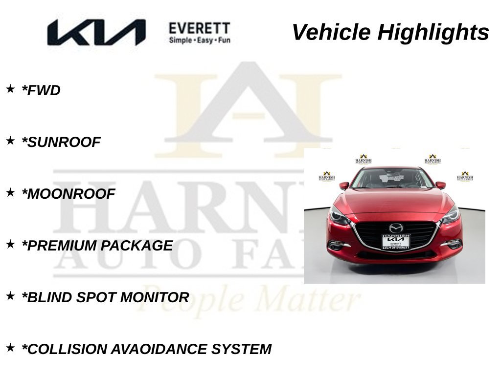 Used 2017 MAZDA MAZDA3 Grand Touring w/ Premium Equipment Package FWD image 9
