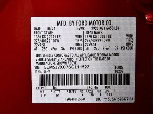 Used 2025 Lincoln Aviator Reserve w/ Equipment Group 201A AWD/4WD image 14
