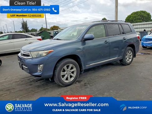 Used 2013 Toyota Highlander 4WD Hybrid w/ Leather Premium Pkg image 1