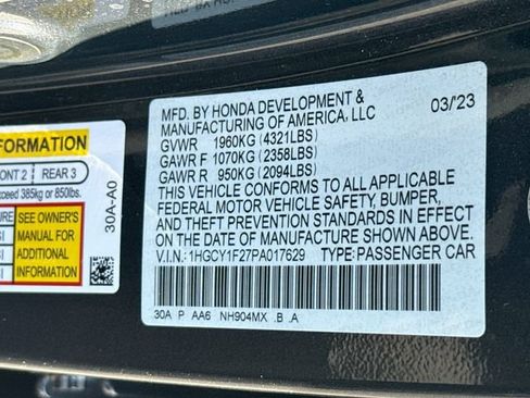 Certified 2023 Honda Accord LX image 33