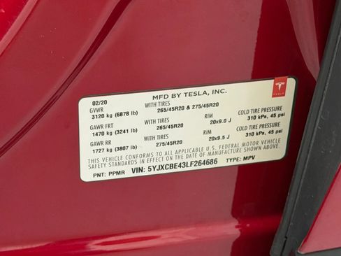 Used 2020 Tesla Model X Performance AWD/4WD image 58