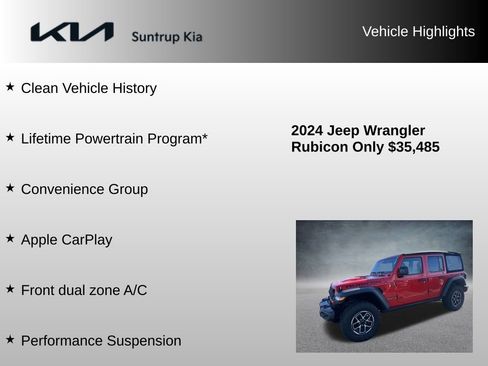 Used 2024 Jeep Wrangler Rubicon w/ Convenience Group image 8