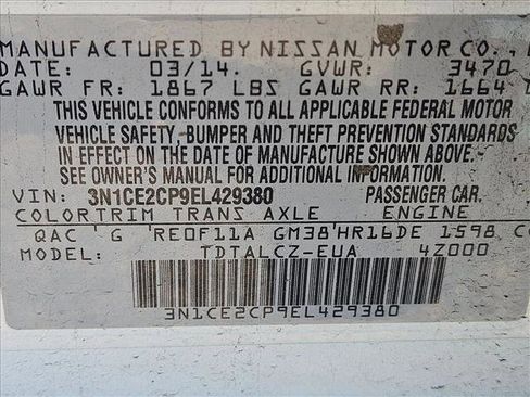 Used 2014 Nissan Versa Note S Plus image 15