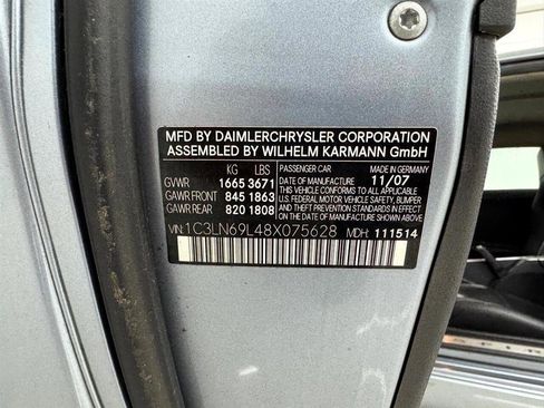 Used 2008 Chrysler Crossfire Limited RWD image 23