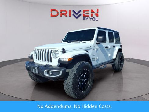 Used 2021 Jeep Wrangler Unlimited Sahara w/ Uconnect 4C Nav & Sound Group AWD/4WD image 1