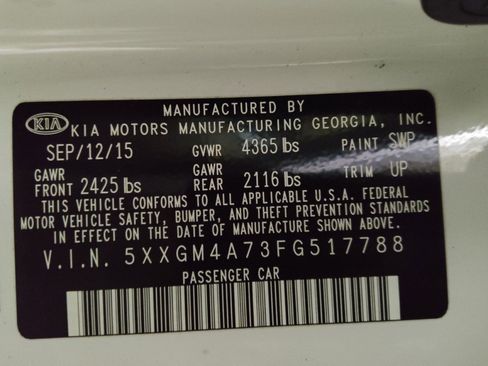 Used 2015 Kia Optima LX image 33