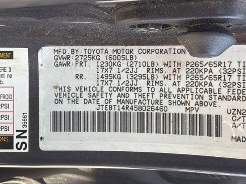 Used 2005 Toyota 4Runner Sport image 10