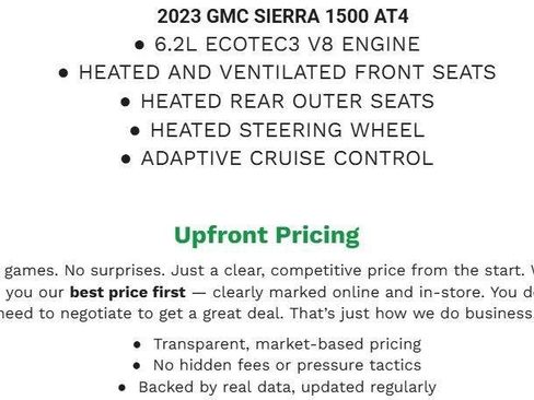Used 2023 GMC Sierra 1500 AT4 w/ AT4 Premium Package AWD/4WD image 2