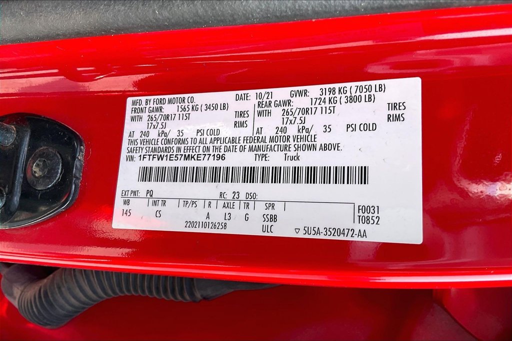 Used 2021 Ford F150 XL w/ Equipment Group 101A High AWD/4WD image 22