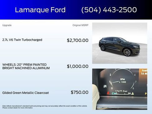 Certified 2023 Lincoln Nautilus Reserve image 2