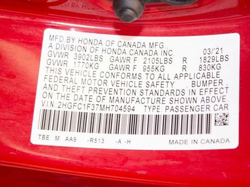 Used 2021 Honda Civic EX image 33